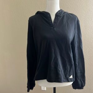 Half button up Adidas hoodie